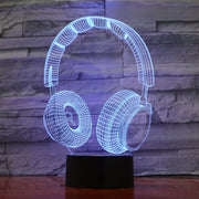 Headphones 3D Lamp