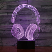 Headphones 3D Lamp