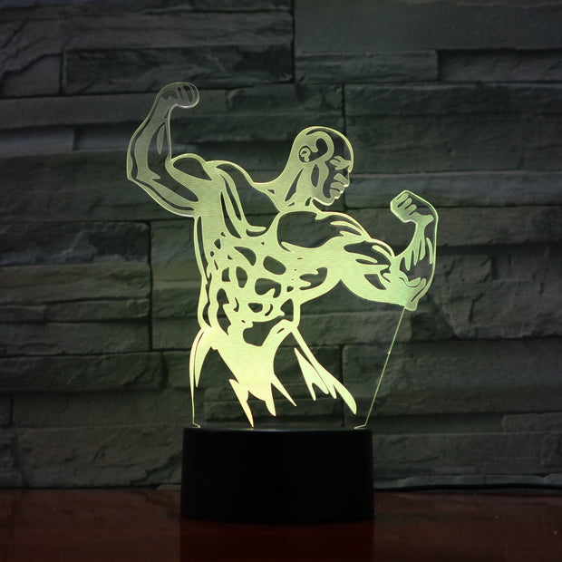 Bodybuilder 3D Lamp