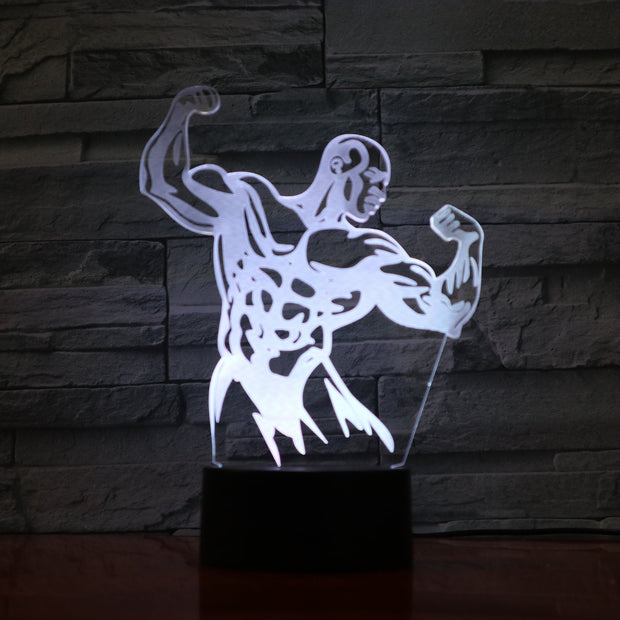 Bodybuilder 3D Lamp