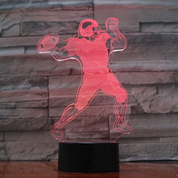Quarterback 3D Lamp