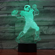Quarterback 3D Lamp
