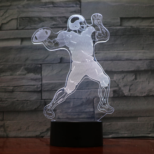 Quarterback 3D Lamp