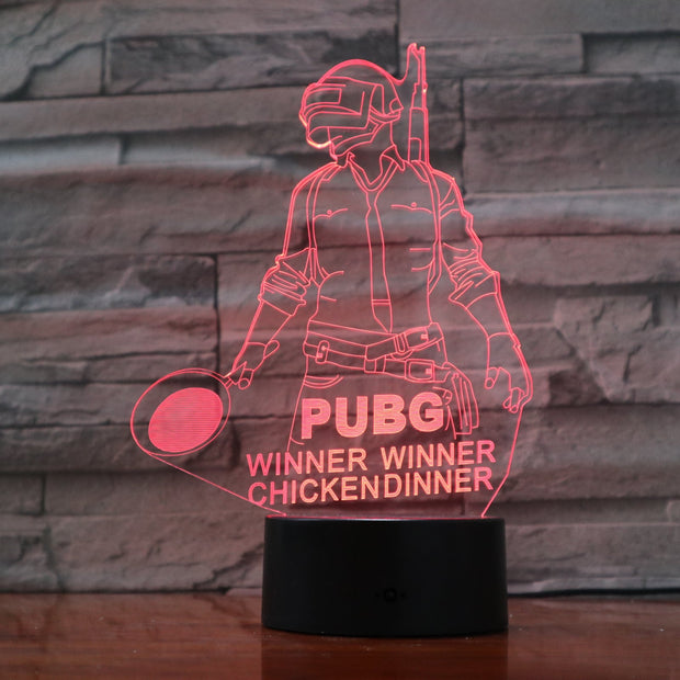 Pubg 3D Lamp