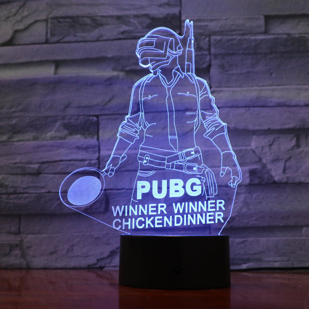 Pubg 3D Lamp
