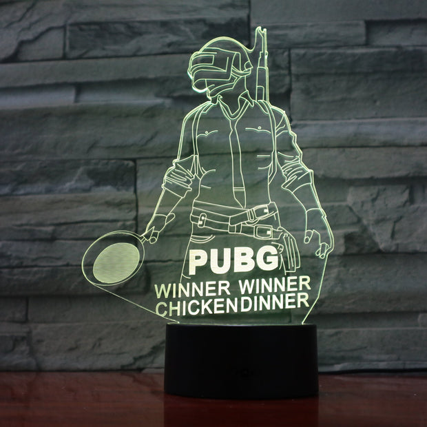 Pubg 3D Lamp