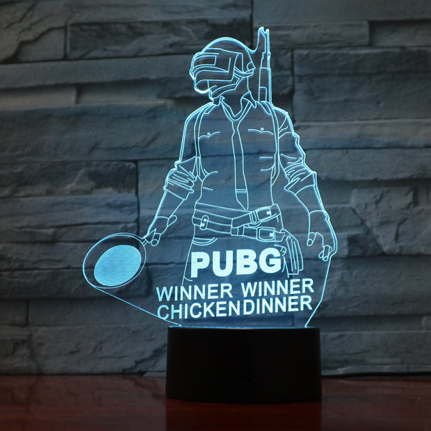 Pubg 3D Lamp