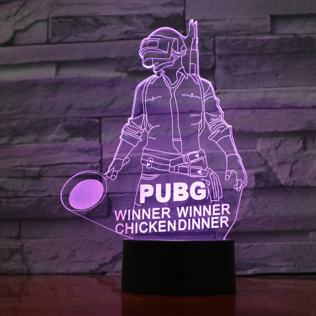 Pubg 3D Lamp