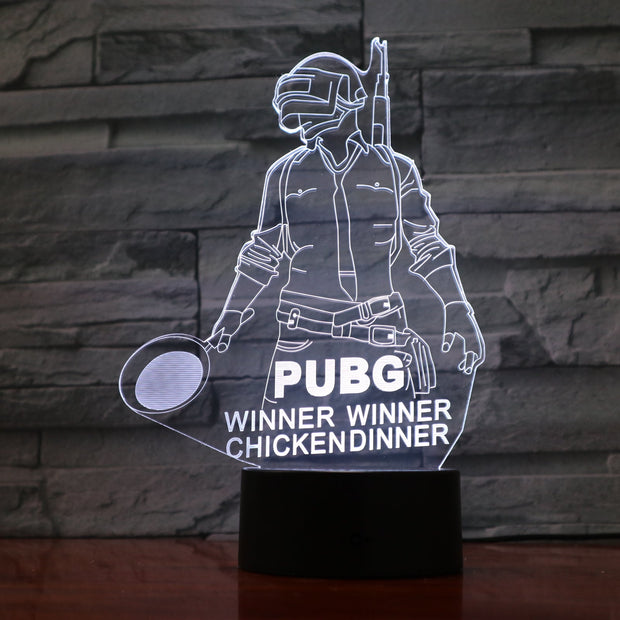 Pubg 3D Lamp