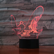 Fly Fisher 3D Lamp