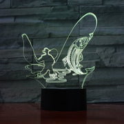 Fly Fisher 3D Lamp