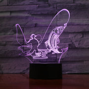 Fly Fisher 3D Lamp