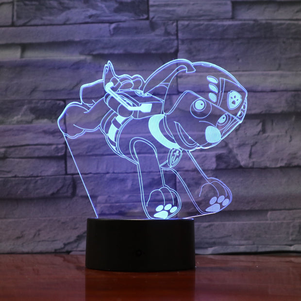 Paw Patrol 3D Lamp