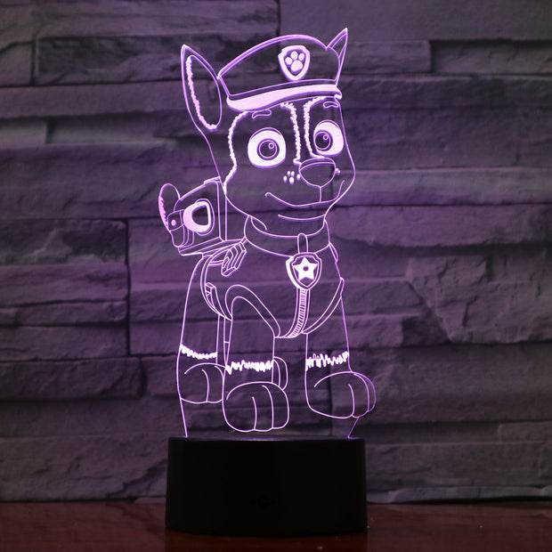 Paw Patrol 3D Lamp