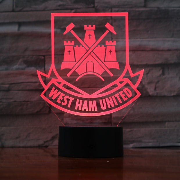 West Ham United 3D Lamp