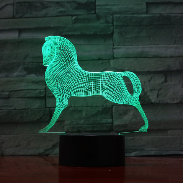 Stallion 3D Lamp