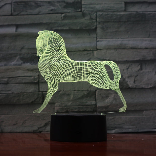 Stallion 3D Lamp