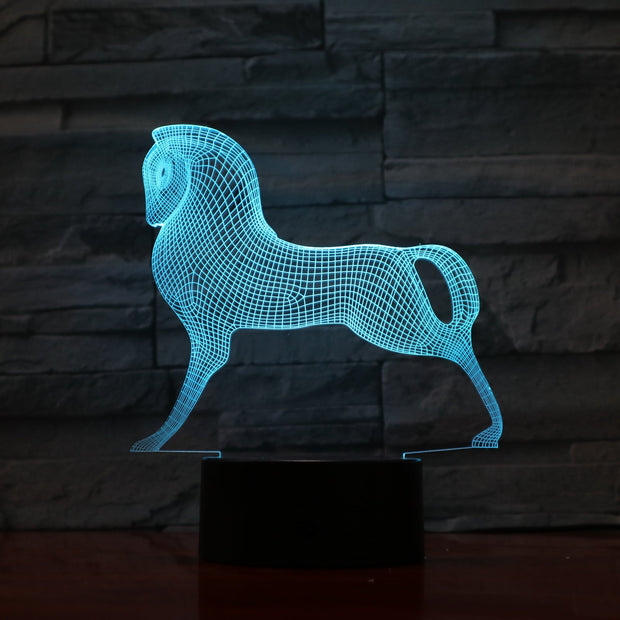 Stallion 3D Lamp