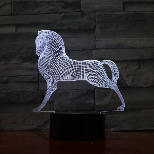 Stallion 3D Lamp