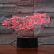 F1 Car 3D Lamp