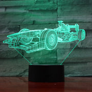 F1 Car 3D Lamp