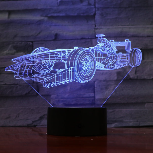 F1 Car 3D Lamp