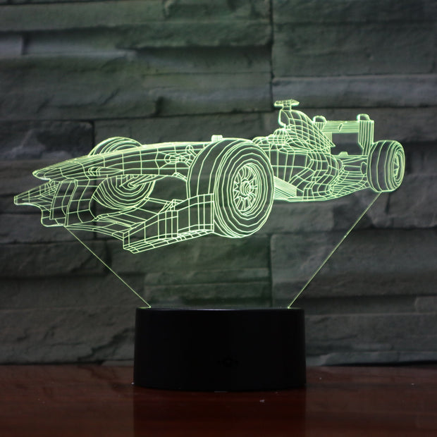 F1 Car 3D Lamp