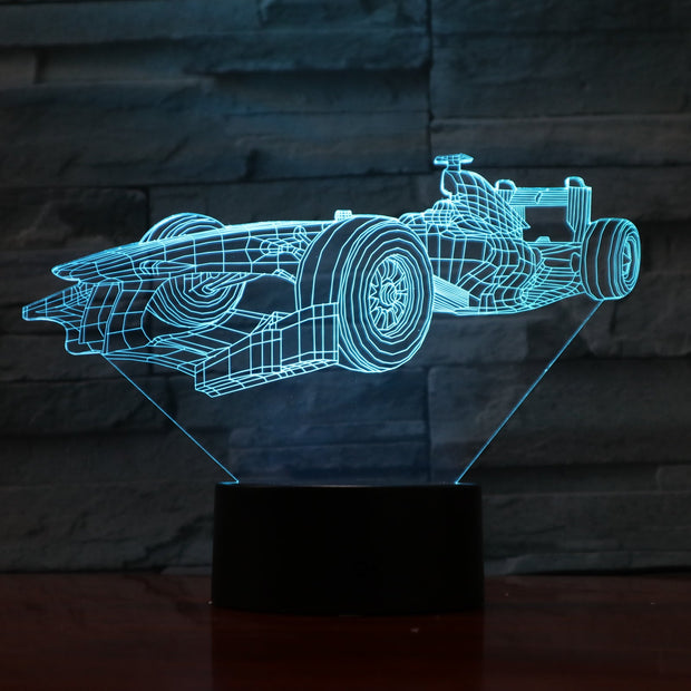 F1 Car 3D Lamp