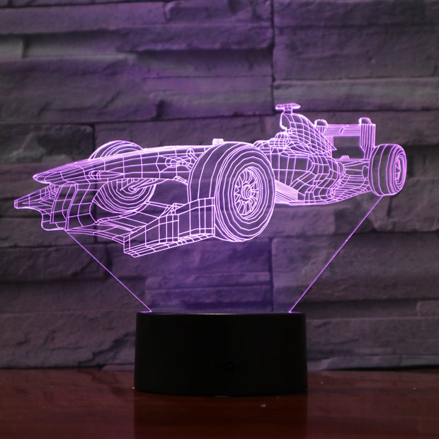 F1 Car 3D Lamp