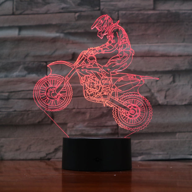 Motocross 3D Lamp