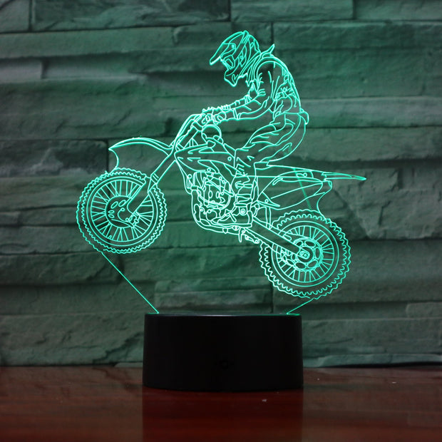 Motocross 3D Lamp