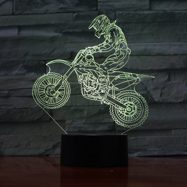 Motocross 3D Lamp