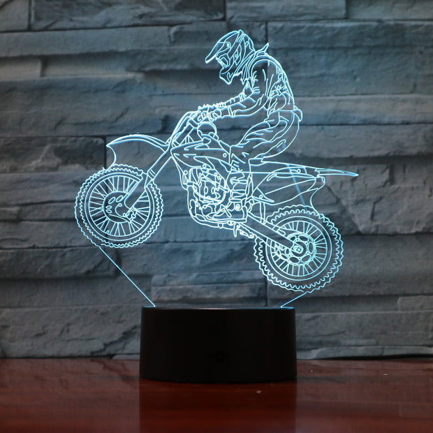 Motocross 3D Lamp
