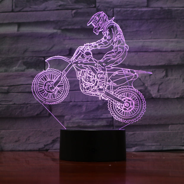 Motocross 3D Lamp