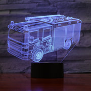 Fire Truck 3D Lamp