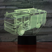 Fire Truck 3D Lamp