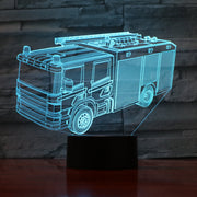 Fire Truck 3D Lamp