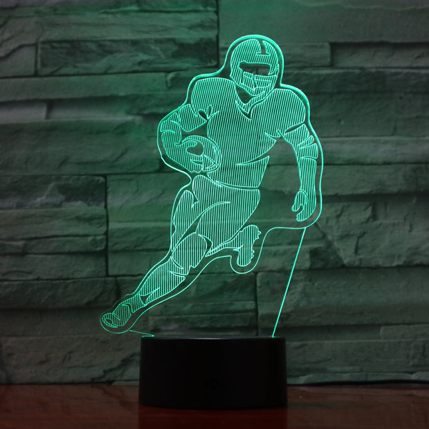 Running Back 3D Lamp