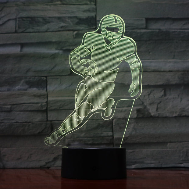 Running Back 3D Lamp