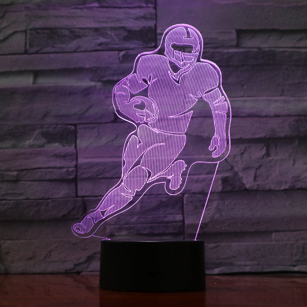 Running Back 3D Lamp