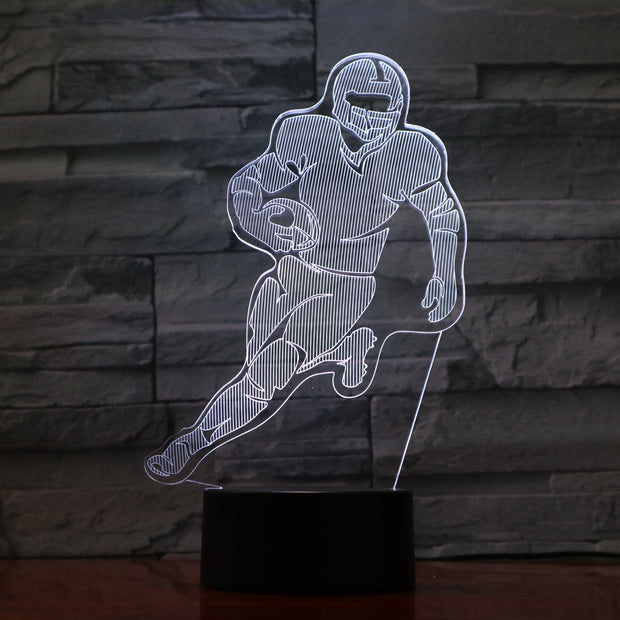 Running Back 3D Lamp