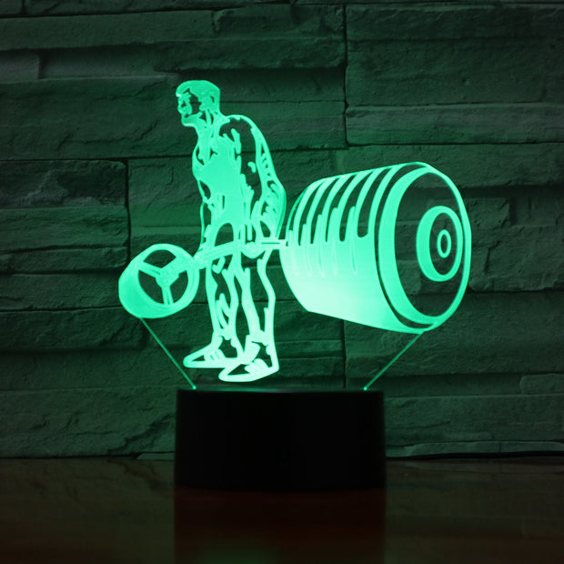 Deadlift 3D Lamp