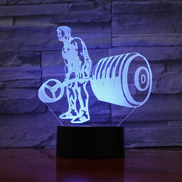 Deadlift 3D Lamp