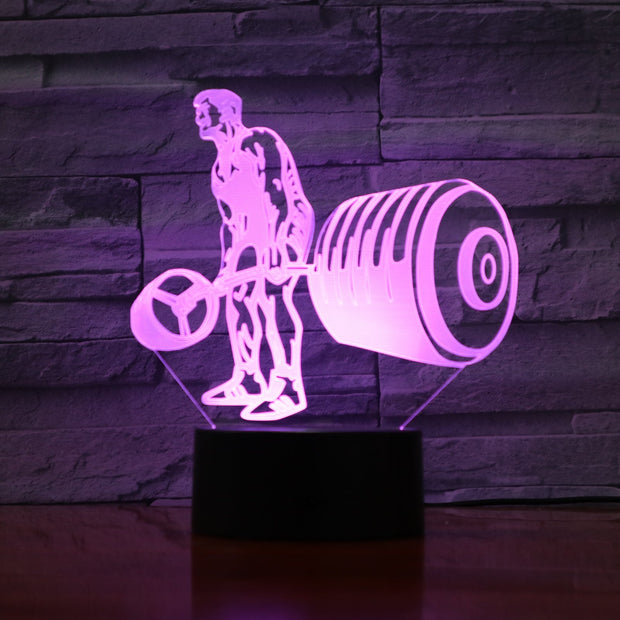 Deadlift 3D Lamp