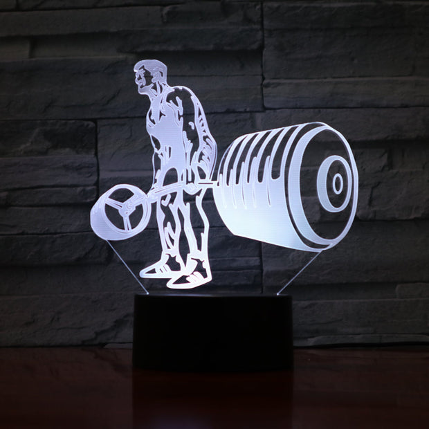Deadlift 3D Lamp