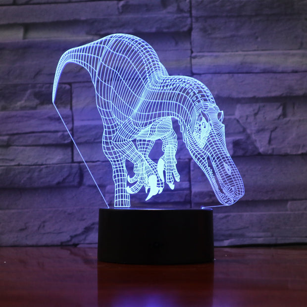Troodon 3D Lamp