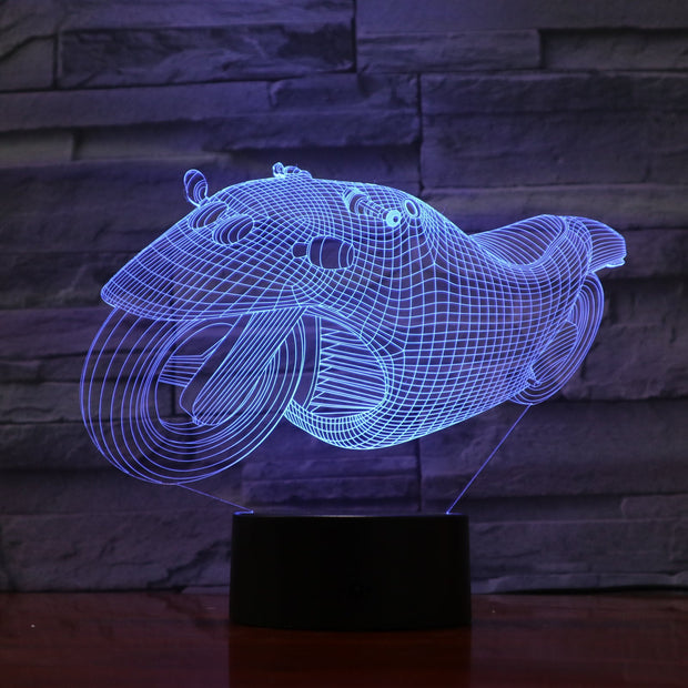 Motobike 3D Lamp