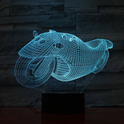 Motobike 3D Lamp