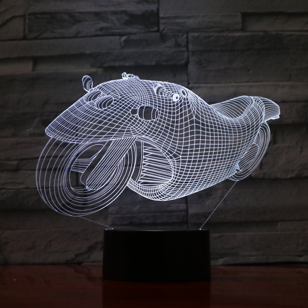 Motobike 3D Lamp