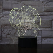 3D Animal Night Light LED Nightlight Dog Table Lamp Decoration Children Birthday New Year Christmas Friend Gift 1898